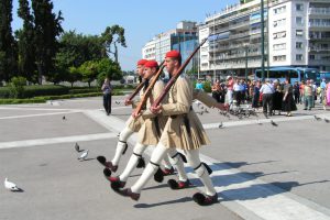 Soldiers guard at the Parliament Building in Athens - CarniFest Online © All Rights Reserved