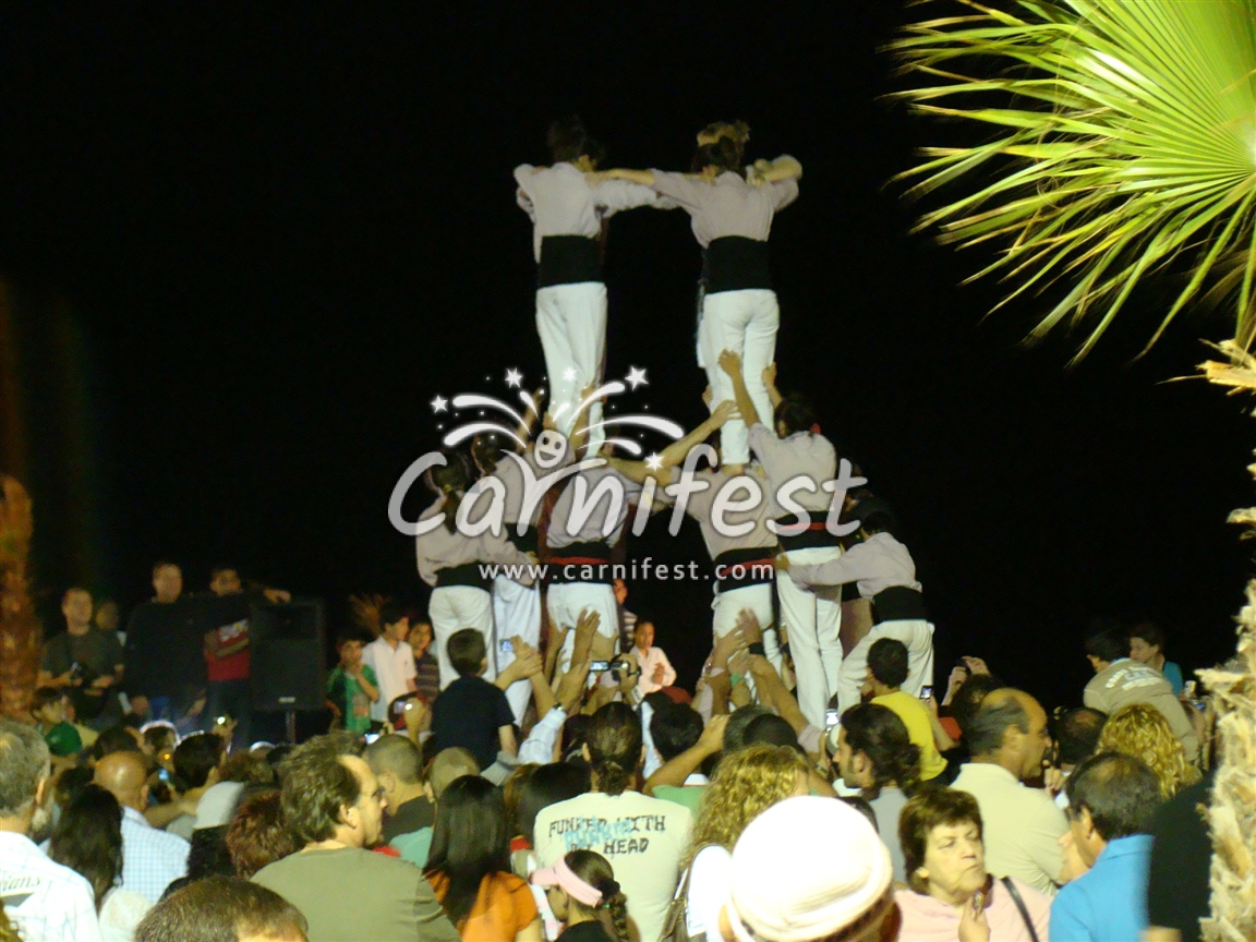 Castellers – the human towers in Barcelona - CarniFest Online Photo © All Rights Reserved