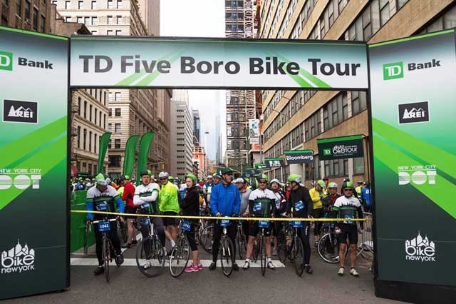 TD New York  Five Boro Bike Tour - Photo: www.bikenewyork.org / Kfriedman