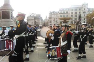 The Royal Marines Cadets on the Trafalgar Square - Photo by: www.sea-cadets.org